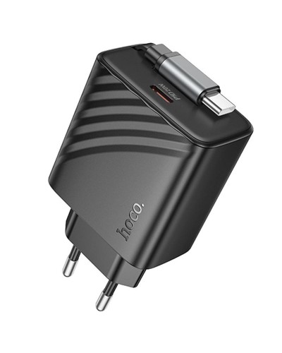 Купити МЗП Hoco N57 Full PD20W with retractable cable Type-C (2USB-C)
