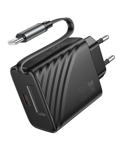 Купити МЗП Hoco N57 Full PD20W with retractable cable Type-C (2USB-C)