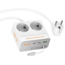 Подовжувач Hoco AC28 Descanso (PD45W/1C/3A/2xSocket) (2m)