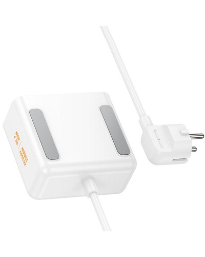 Купити Подовжувач Hoco AC28 Descanso (PD45W/1C/3A/2xSocket) (2m)