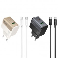 МЗП Hoco CS73A Star Speed PD30W+QC3.0 (1USB-A/1C) + кабель Type-C to Type-C