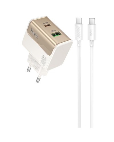 Купити МЗП Hoco CS73A Star Speed PD30W+QC3.0 (1USB-A/1C) + кабель Type-C to Type-C