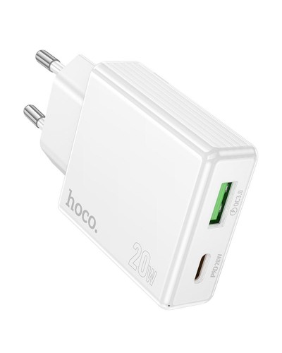 Купити МЗП Hoco C142A Direct PD20W+QC3.0 (1USB-A/1C)