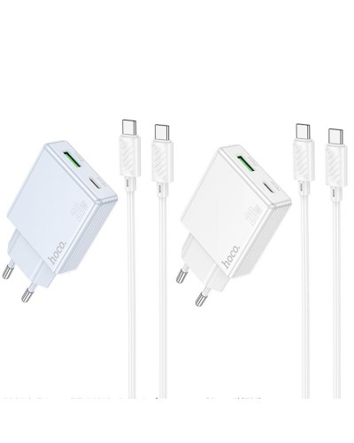 Купити МЗП Hoco C142A Direct PD20W+QC3.0 (1USB-A/1C) + кабель Type-C to Type-C