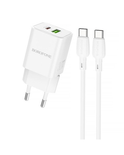 Купити МЗП Borofone BN14 Royal PD30W+QC3.0 (1USB-A/1C) + кабель Type-C to Type-C