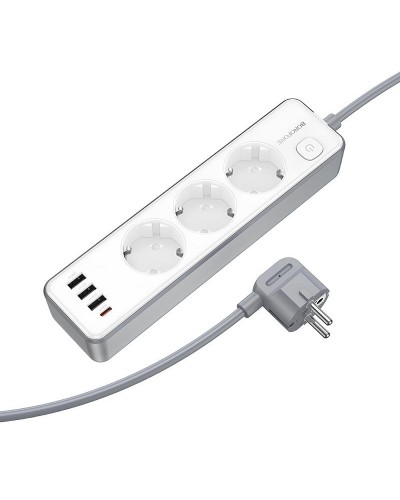 Купити Подовжувач Borofone BAC9 Power PD20W (3USB-A/1C/3xSocket) (2m)