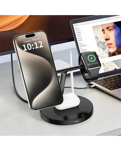Купити Уцінка БЗП WIWU Wi-W032 Magnetic 4 in 1 Cableless Charger