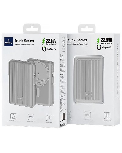 Купити Портативний ЗП Power Bank WIWU PP03 Trunk Series 22.5W з БЗП 10000 mAh