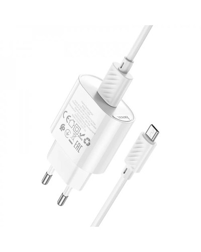 Купити МЗП Hoco C109A Fighter QC3.0 18W (1USB-A) + кабель USB to MicroUSB