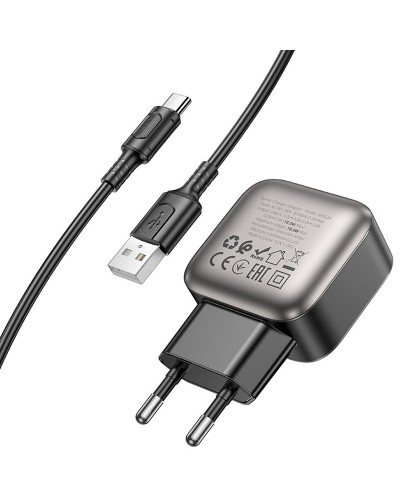 Купити МЗП Borofone BAS52A Absolute QC3.0 18W (1USB-A) + кабель USB to Type-C
