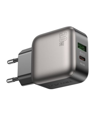 Купити МЗП Borofone BAS54A Absolute PD20W+QC3.0 (1USB-A/1C) + кабель Type-C to Lightning