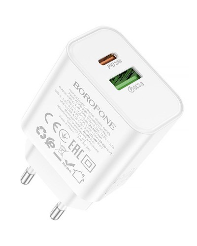 Купити МЗП Borofone BA88A Navy PD20W+QC3.0 (1USB-A/1C)