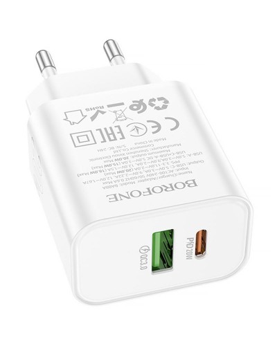 Купити МЗП Borofone BA88A Navy PD20W+QC3.0 (1USB-A/1C)