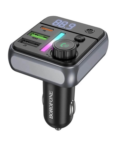 Купити АЗП FM модулятор Borofone BC50 Ascenso PD20W+QC3.0 18W (2USB-A/1C)