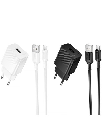 Купити МЗП Borofone BAS71A Source 10.5W (1USB-A) + кабель USB to Type-C
