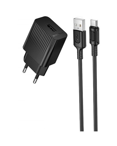 Купити МЗП Borofone BAS71A Source 10.5W (1USB-A) + кабель USB to Type-C