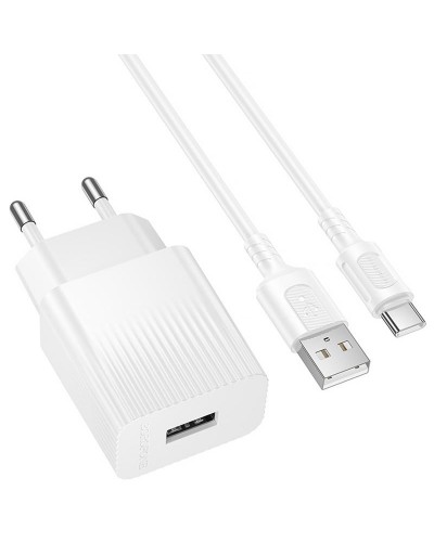 Купити МЗП Borofone BAS71A Source 10.5W (1USB-A) + кабель USB to Type-C
