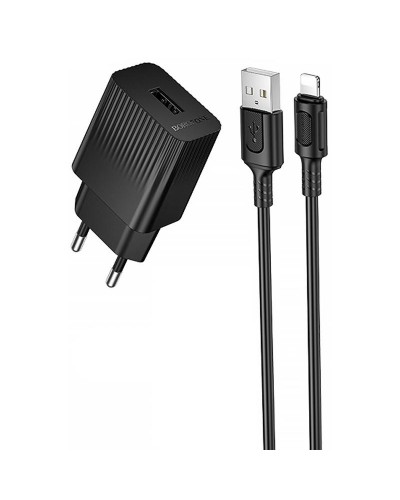 Купити МЗП Borofone BAS71A Source 10.5W (1USB-A) + кабель USB to Lightning