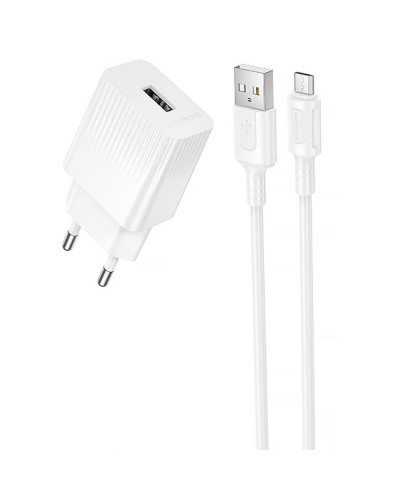 Купити МЗП Borofone BAS71A Source 10.5W (1USB-A) + кабель USB to MicroUSB