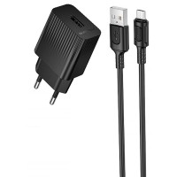 МЗП Borofone BAS71A Source 10.5W (1USB-A) + кабель USB to MicroUSB