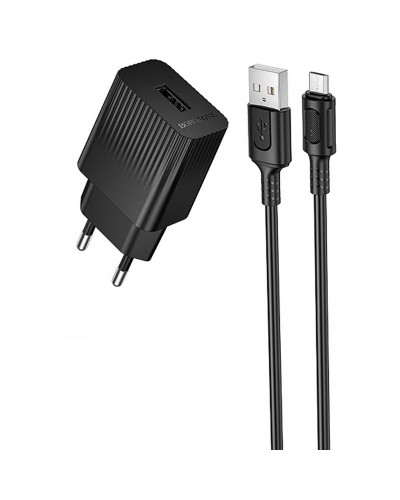 Купити МЗП Borofone BAS71A Source 10.5W (1USB-A) + кабель USB to MicroUSB
