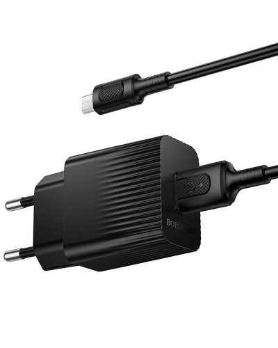 Купити МЗП Borofone BAS71A Source 10.5W (1USB-A) + кабель USB to MicroUSB