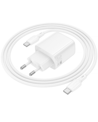 Купити МЗП Borofone BN29 Fuente PD30W+QC3.0 (1USB-A/1C) + кабель Type-C to Type-C