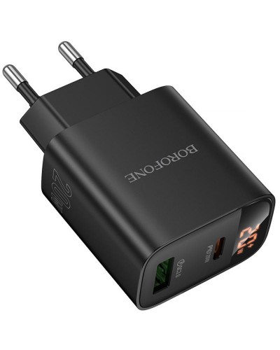 Купити МЗП Borofone BA96A Ilustre with digital display PD20W+QC3.0 (1USB-A/1C)