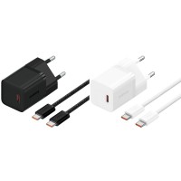 МЗП Baseus GaN5 Fast Charger mini PD30W (1USB-C) + кабель Type-C to Type-C (P10110902)