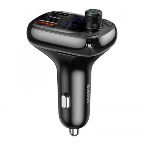 Купити АЗП FM модулятор Baseus S-13 36W (2USB-A/1C) (CCMT000101)