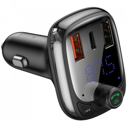 Купити АЗП FM модулятор Baseus S-13 36W (2USB-A/1C) (CCMT000101)