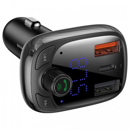Купити АЗП FM модулятор Baseus S-13 36W (2USB-A/1C) (CCMT000101)