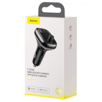 АЗП FM модулятор Baseus S-13 36W (2USB-A/1C) (CCMT000101)