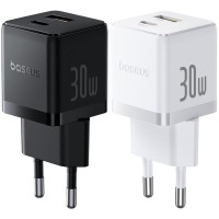 МЗП Baseus Palm Fast Charger 30W (1USB-A/1C) (P1011160A)
