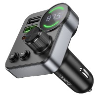 АЗП FM модулятор Hoco E86 Alegria PD30W+QC3.0 total 48W (2USB-A/1C)