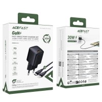 МЗП Acefast A118 PD30W GaN (1USB-C) + кабель Type-C to Lightning