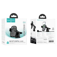 Автотримач з БЗП Hoco HW32 Crown push-type 15W (center console)