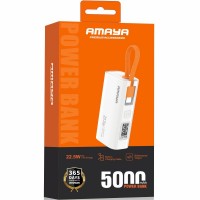 Портативний ЗП Power Bank Amaya FD39 22.5W with display and cable 5000 mAh