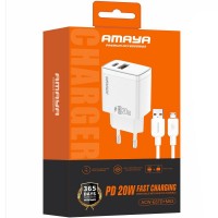 МЗП Amaya E67D PD20W+QC3.0 (1USB-A/1C) + кабель USB to MicroUSB