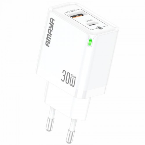 Купити МЗП Amaya E46D PD30W+QC3.0 GaN (1USB-A/1C)
