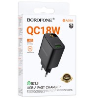 МЗП Borofone BA95A Ilustre QC3.0 18W (1USB-A)