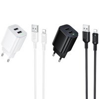 МЗП Borofone BAS81A Star 10.5W (2USB-A) + кабель USB to Lightning