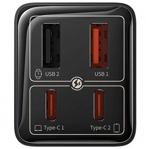 Купити МЗП Baseus GaN6 Pro Fast Charger PD100W+QC3.0 (2USB-A/2C) (P101627)
