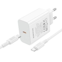 МЗП Borofone BA109A Star PD40W (1USB-C) + кабель Type-C to Type-C