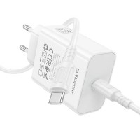 МЗП Borofone BA109A Star PD40W (1USB-C) + кабель Type-C to Type-C