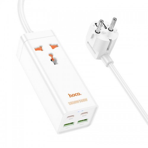 Купити Подовжувач Hoco AC10A Talent PD65W+QC3.0 (2USB-A/2C/1xSocket) (1.5m)