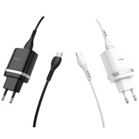 МЗП Hoco C12Q Smart QC3.0 3A (1USB-A) + кабель USB to Type-C