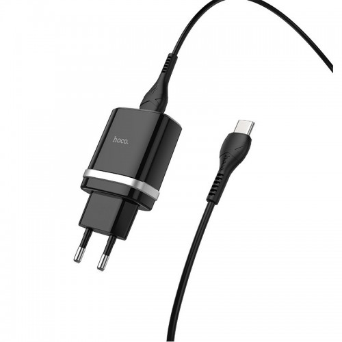 Купити МЗП Hoco C12Q Smart QC3.0 3A (1USB-A) + кабель USB to Type-C