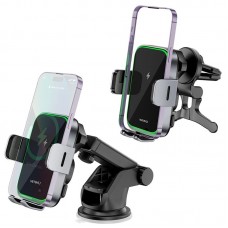 Автотримач з БЗП WIWU CH-313 15W (center console)