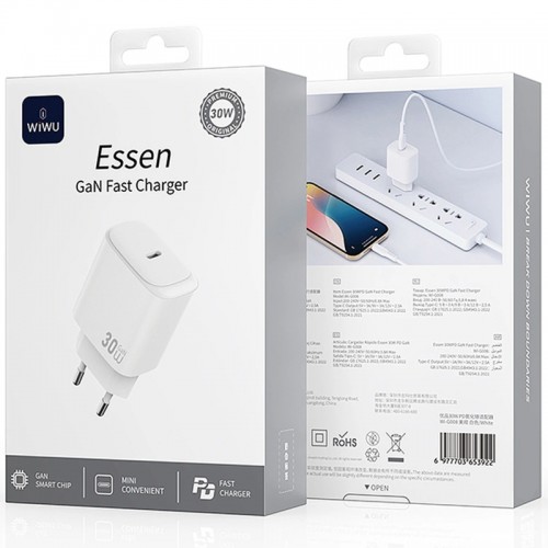 Купити МЗП WIWU G008 Essen PD30W GaN (1USB-C)